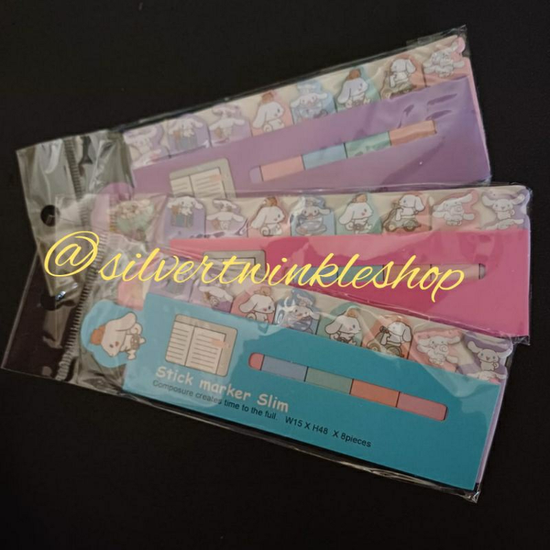 

Sticky note karakter sanrio cinnamoroll tempelan kertas notes memo memopad notepad pembatas buku bookmark book mark pemisah stiker sticker catatan morandi penanda lucu kartun cute alat tulis stationery stationary kantor school office bolpen pulpen pensil