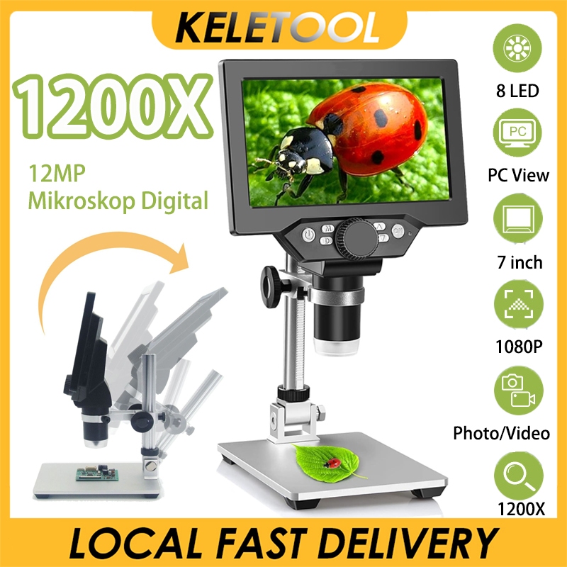 [In Stock] G1200 Mikroskop Digital Microscope HP Digital Elektronik Mesin Kaca Pembesar Elektronik C