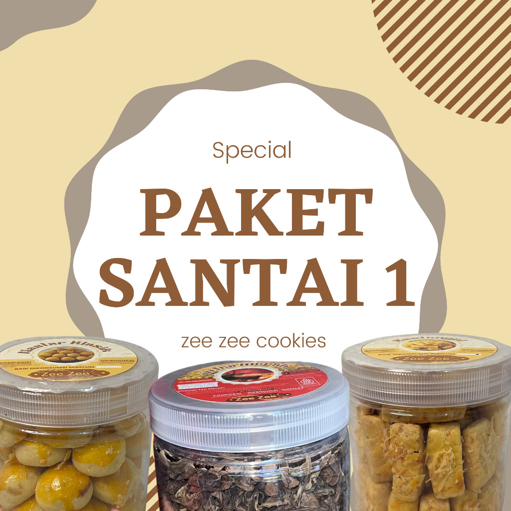 

PAKET SANTAI 1 Nastar Kecil + Kastangel Kecil (FREE Teh IN TEA Merah Kecil)