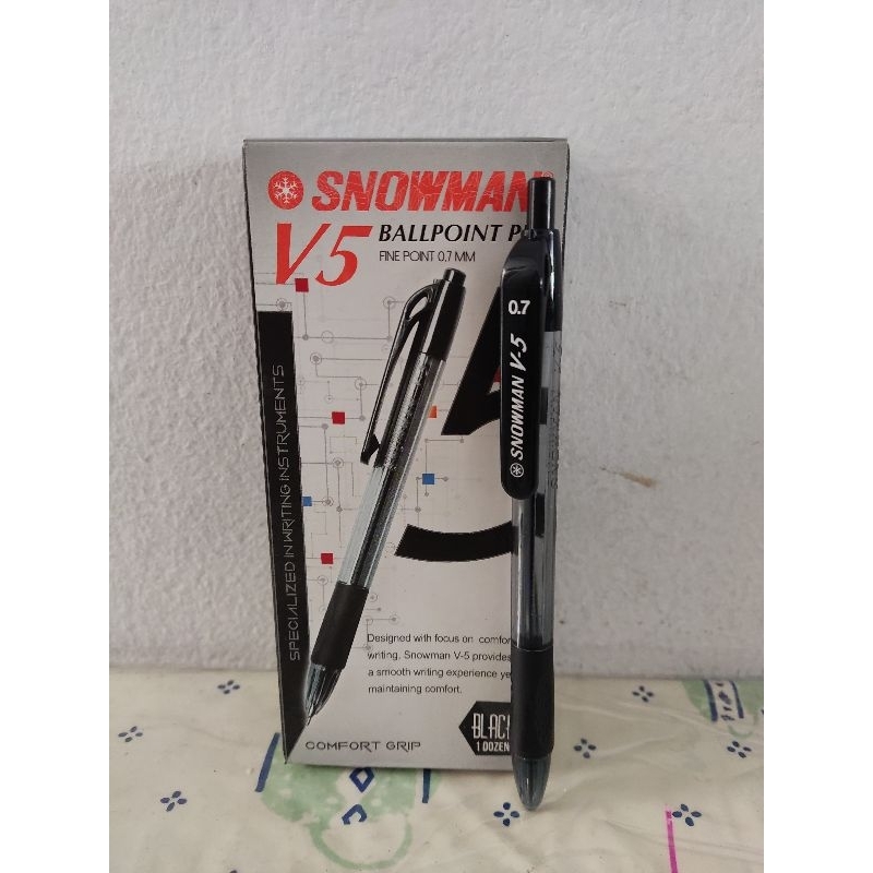 

Bolpen / ballpoint Snowman V5 0,7 mm. per box isi 12 pcs