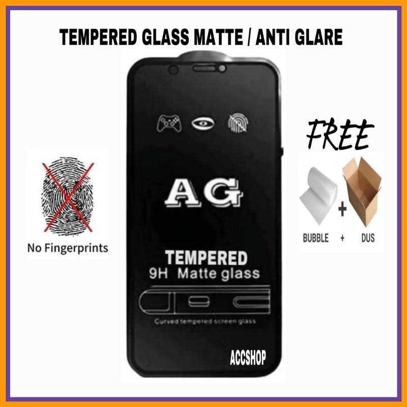 POCOPHONE Poco M3 / Poco M3 PRO / POCO X3 / POCO X3 PRO / Tempered Anti Minyak / Tempered Glass Matt