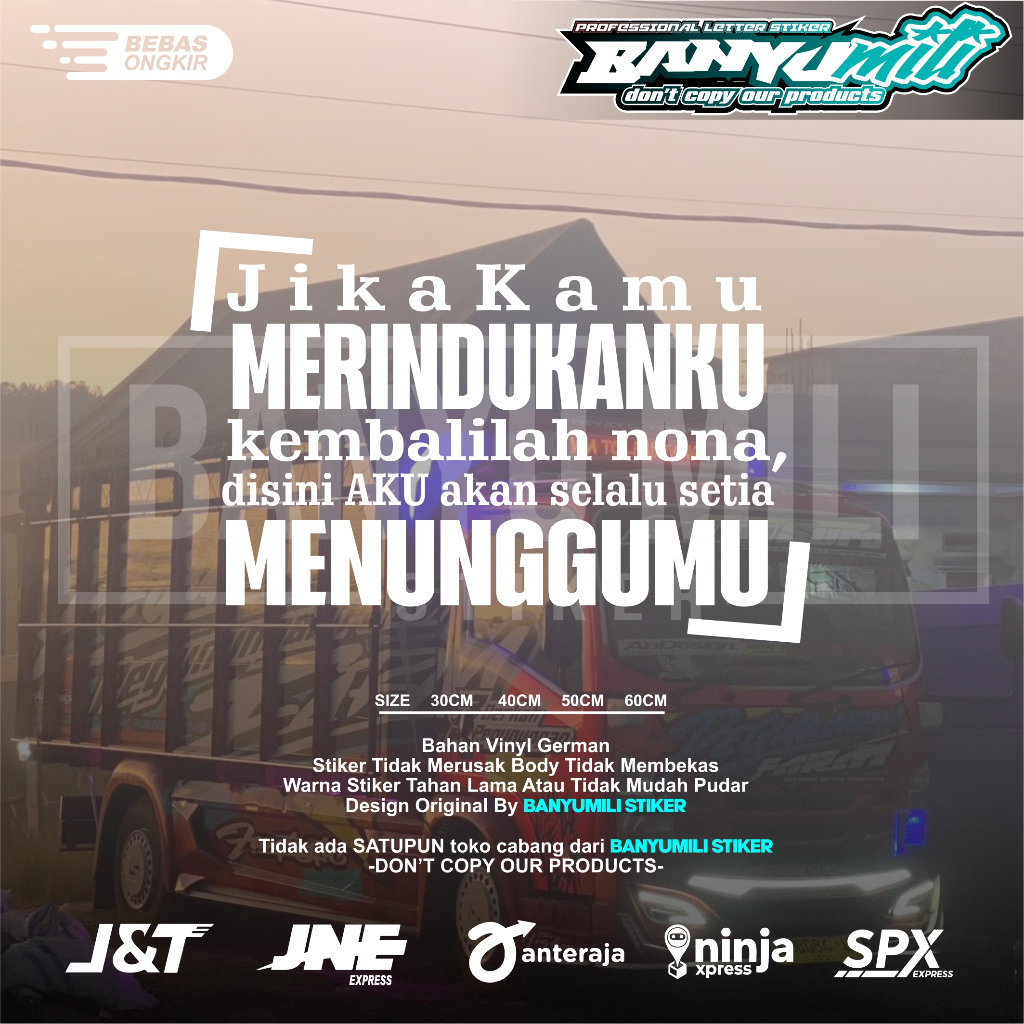 Stiker truk kata kata variasi cutting stiker truk mobil pickup kata kata bebas request