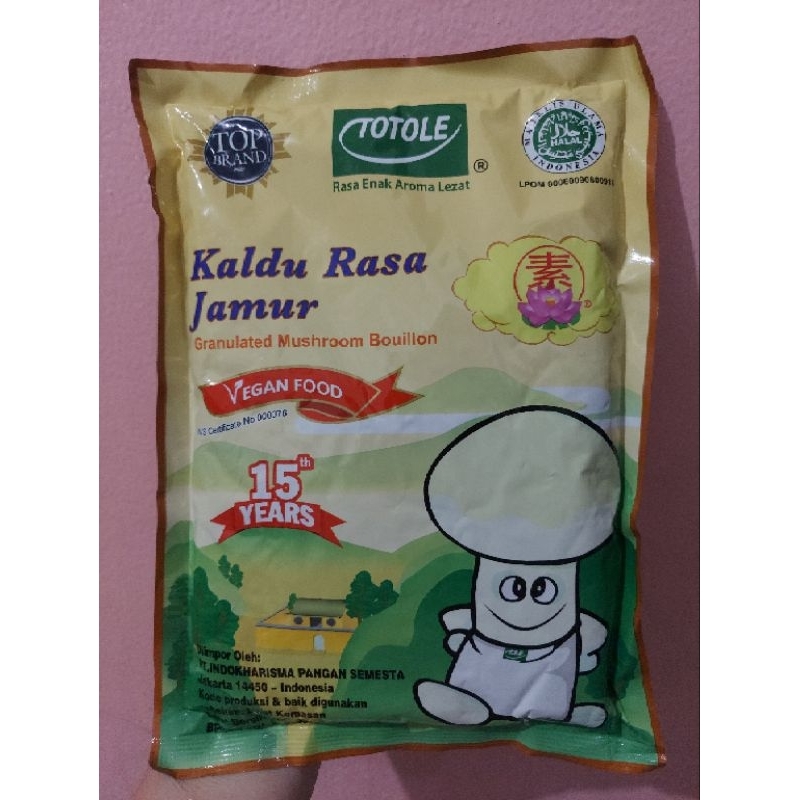 

Totole Kaldu Jamur 400gram HALAL 1dus 20pcs