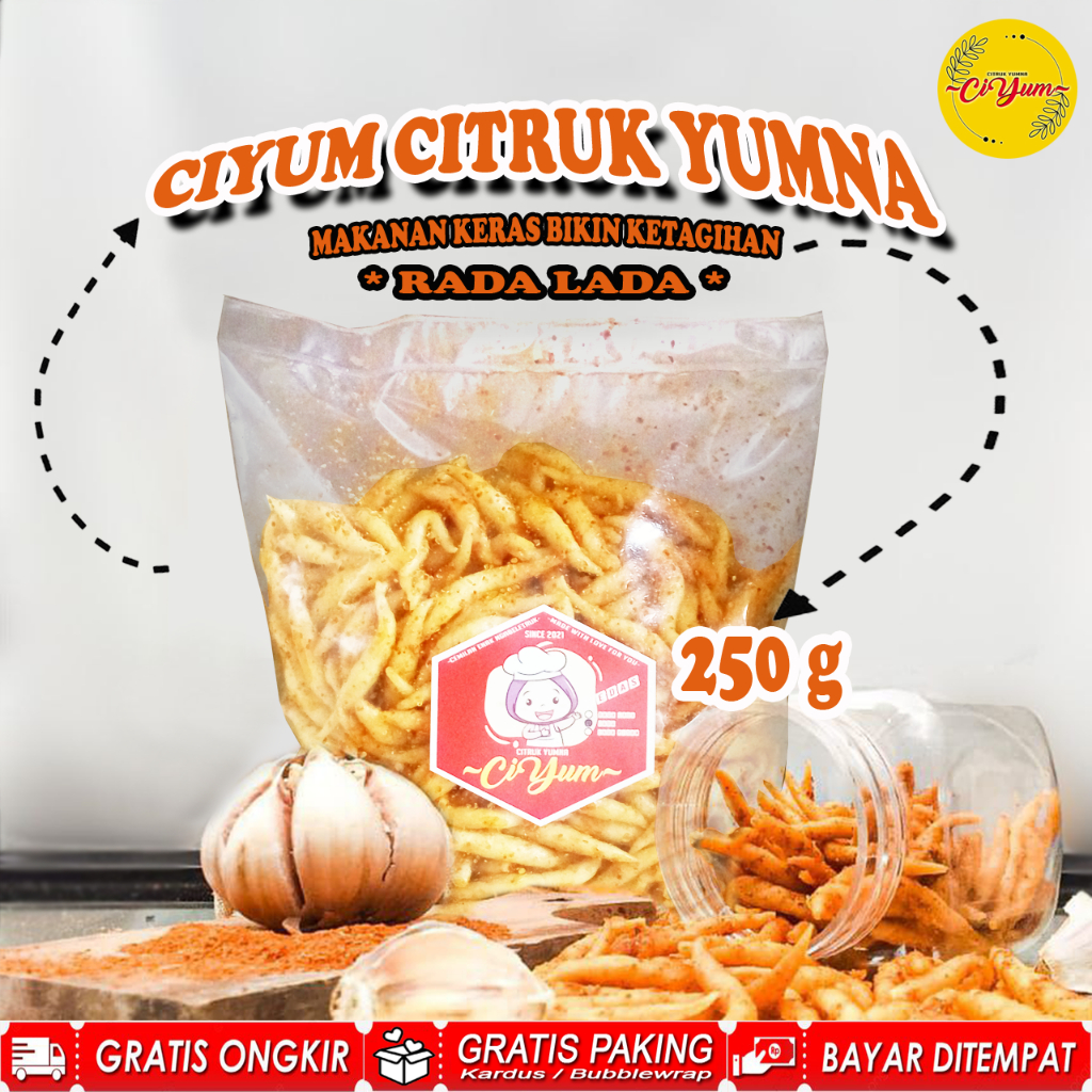 

SNACK CITRUK 250 GRAM RADA LADA ( PEDASNYA SEDIKIT ) CEMILAN MAKANAN RINGAN KUE LEBARAN
