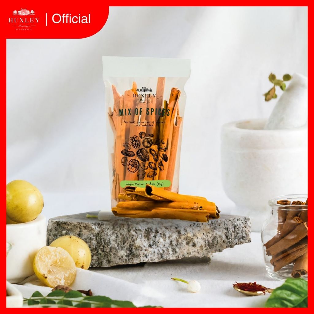 

Kayu Manis Batang Utuh / Cinnamon Stick (10, 45, 100 gram) - Bumbu Masak Rempah by Huxley Heritage