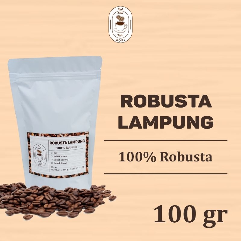 

Kopi Robusta Lampung Robusta Coffee Roast Beans 100gr Biji Bubuk