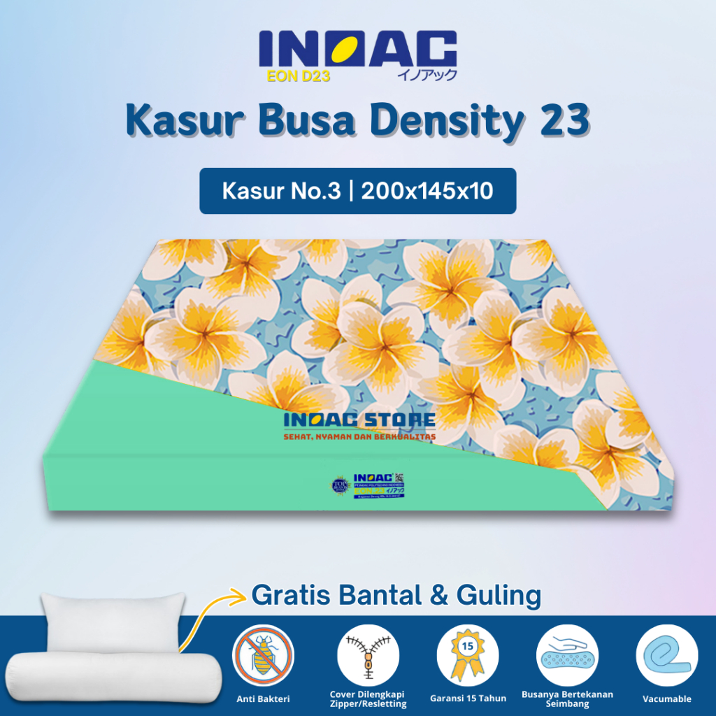 (200x145x10) Kasur Busa Inoac Asli Original No 3 Tebal 10 cm Garansi 20 Tahun Murah - Inoac Store