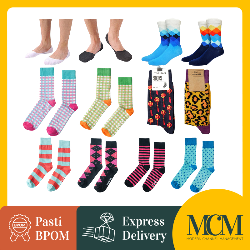 Topman Tommy Kotton Kreme Socks Tale Kaos Kaki Pria Original