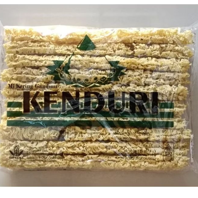 

Mie Kering Kenduri Hijau 785gr / 500gr (termasuk bubble wrap)