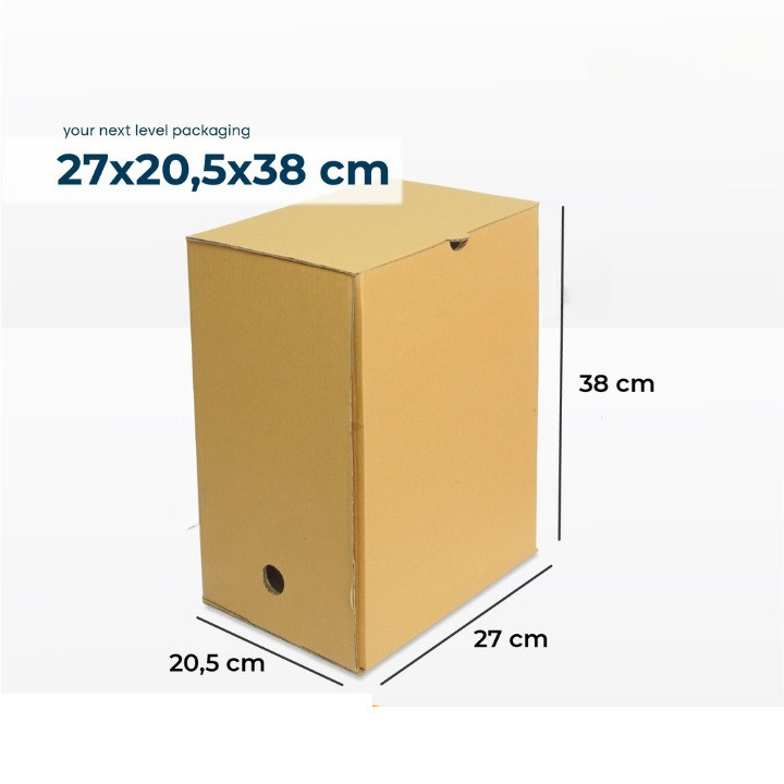 

( 10 pcs ) box arsip file kardus file dokument kantor dus arsip coklat polos dus penyimpanan berkas 27x20x38cm
