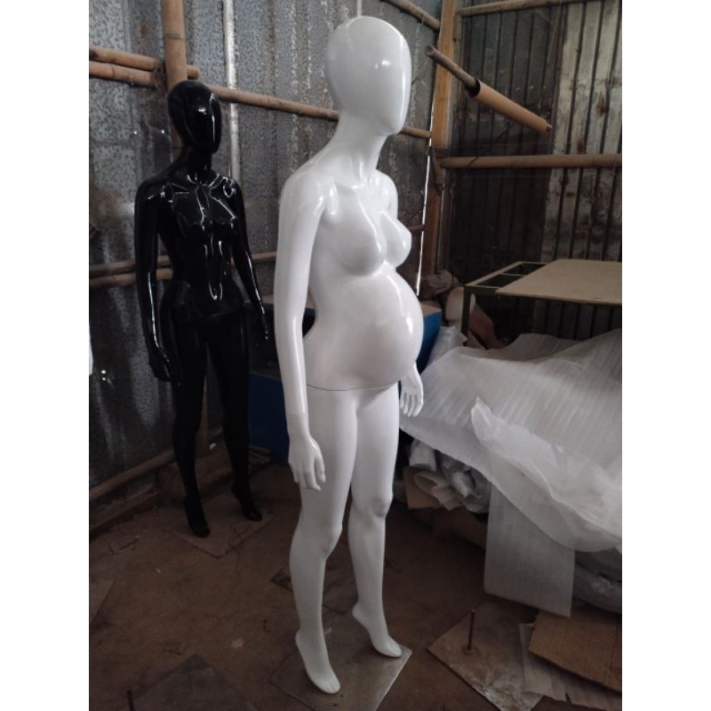 Patung/Manekin fullbody Fiberglass wanita hamil