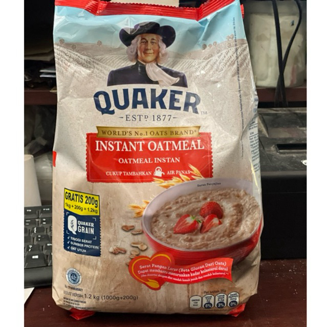 

QUAKER INSTANT OATMEAL 1,2kg jumbo
