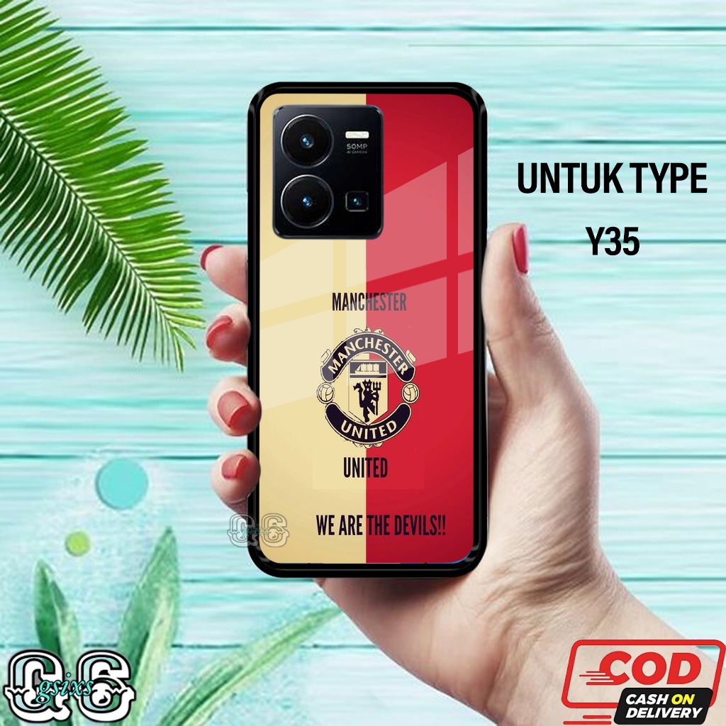 [gsixs_case]case vivo y35- case Glossy-Pelindung )case(manchester united)softcase hp-case hp-casing 