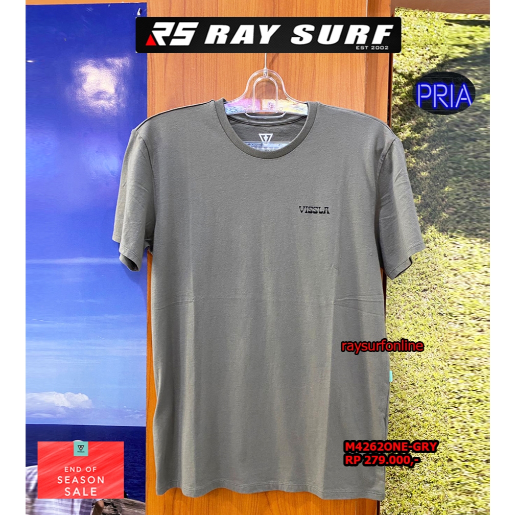 RAYSURF VISSLA SALE T-SHIRT PRIA M4262ONE-GRY ORIGINAL