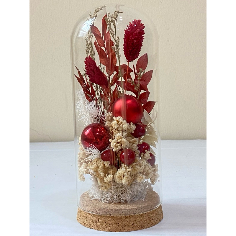 Christmas glass dome hadiah pajangan natal