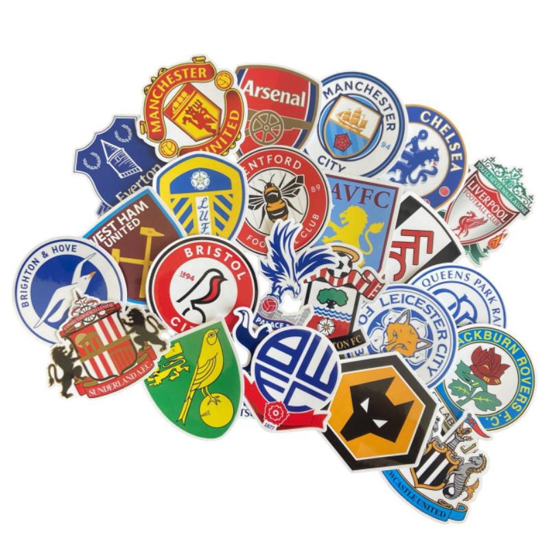

Stiker bola football tim EPL Liga Inggris waterproof anti air anti sobek