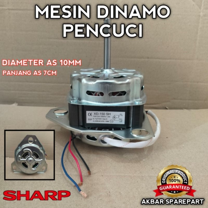 Mesin Dinamo Pencuci Mesin Cuci 135 Watt Sharp, Polytron 135W Wash Motor Xd-135