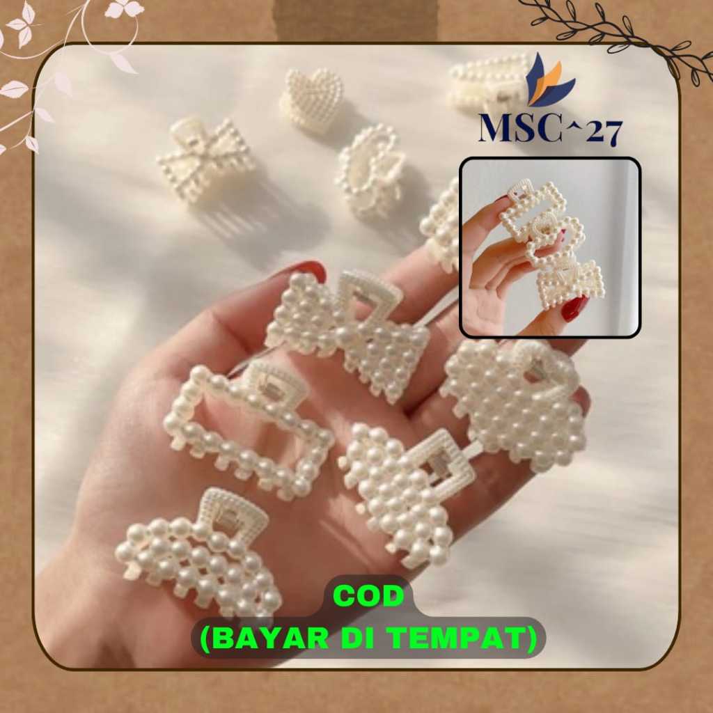 Jepit Rambut Klip Mutiara Kecil Jepitan Rambut Mutiara Kecil Fashion Korea Cantik