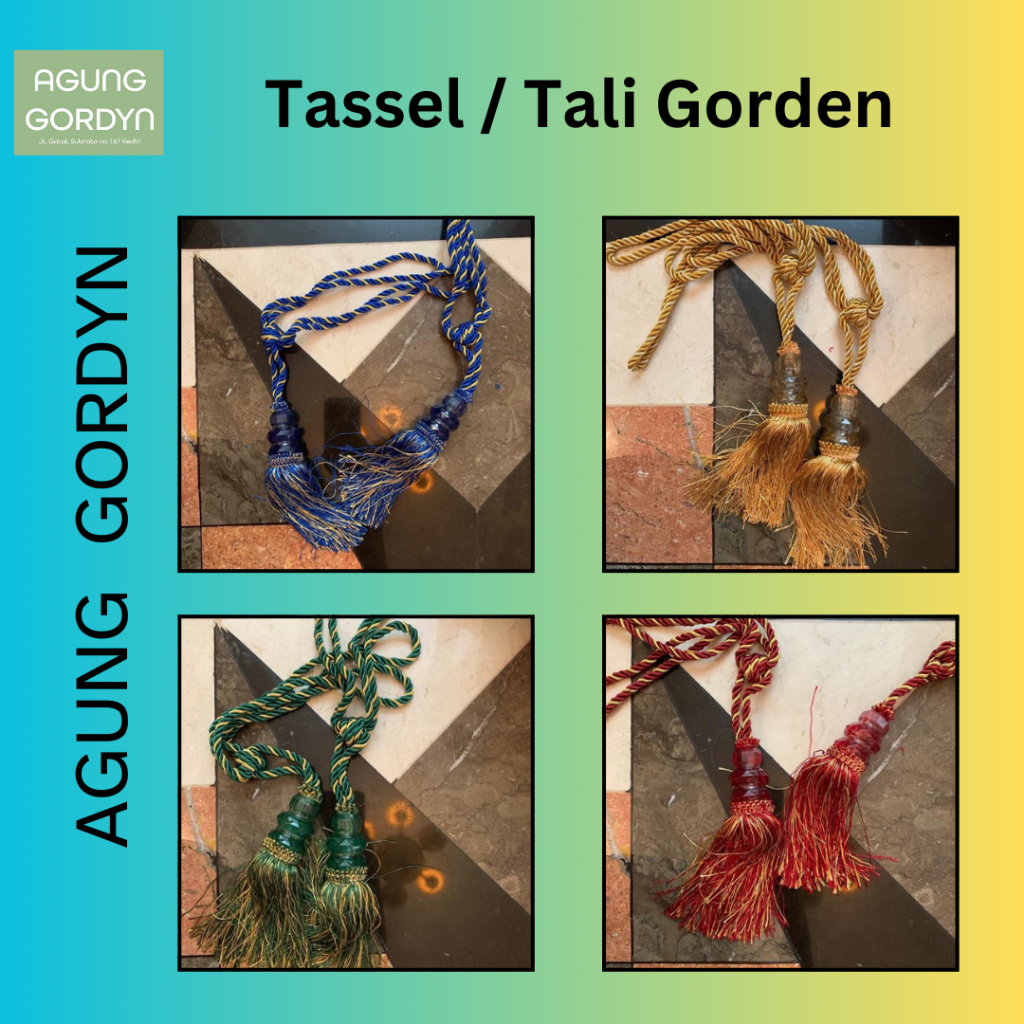 TASSEL / TALI GORDEN / GORDEN KRISTAL / SIBORI KECIL / TALI IKATAN GORDEN / PENGIKAT GORDEN TALI IKA