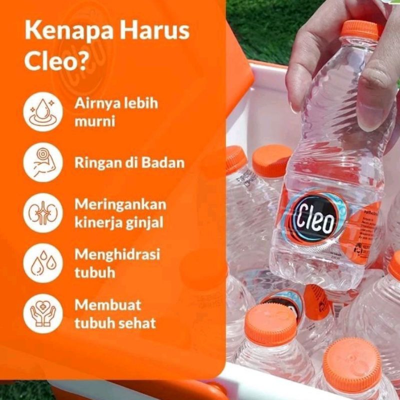 

Cleo Mini 220 ML 1 Pack Isi 24 Botol Air Mineral