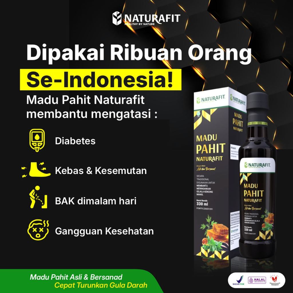 

Madu Hitam NATURAFIT 330ml