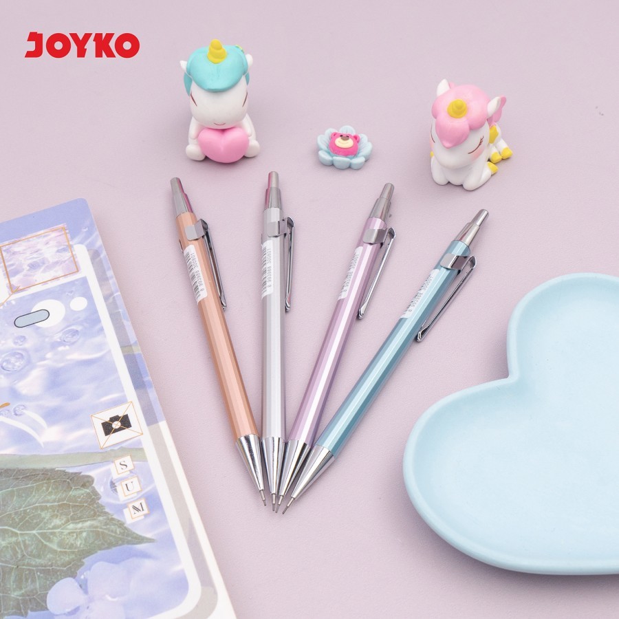 

Joyko Mechanical Pencil Metal Body Clip MP-62 0.5mm Pensil Mekanik
