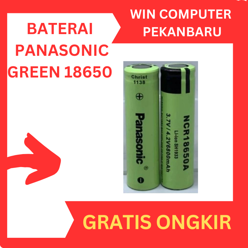 Baterai Panasonic IMR 18650 Li-ion High Drain 6800mah