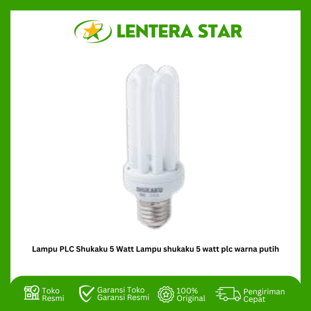 Lampu PLC Shukaku 5 Watt Lampu shukaku 5 watt plc warna putih