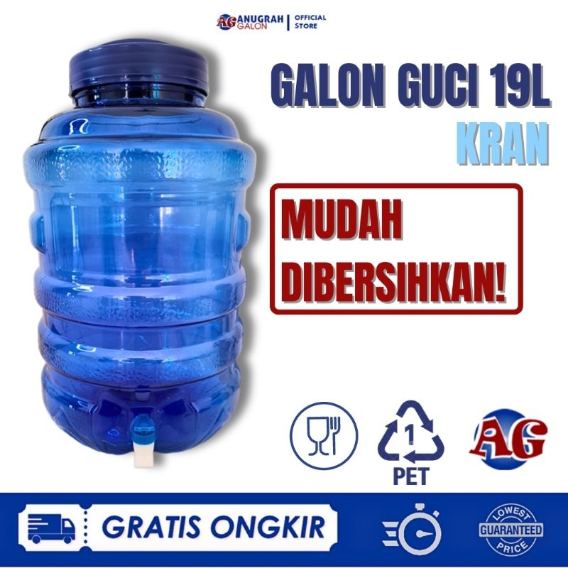 Galon Guci 19 Liter dengan Kran