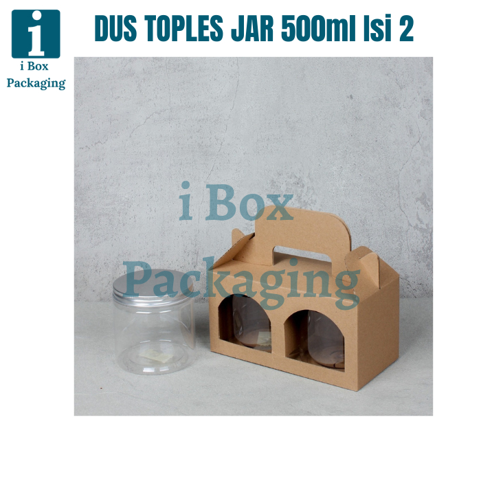 

[10pcs] Box Kardus Jinjing Toples Jar Bulat 500ml Isi 2 Dus Tenteng Hampers Parsel Hari Raya