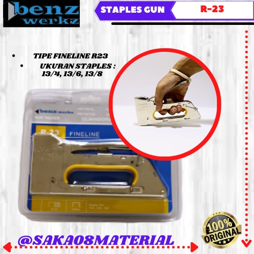 

PROMO STAPLER GUN R23 STAPLES TEMBAK BENZ ORIGINAL TERBARU / STAPLES TEMBAK / PENYOKOT KURSI / STAPLER TEMBAK / SETEPLES KURSI / STEPLES JOK / HECTER GUN TRACKER R23 / STEPLES TEMBAK EGRONOMIC / STEPLER TEMBAK TERLARIS @SAKA08MATERIAL