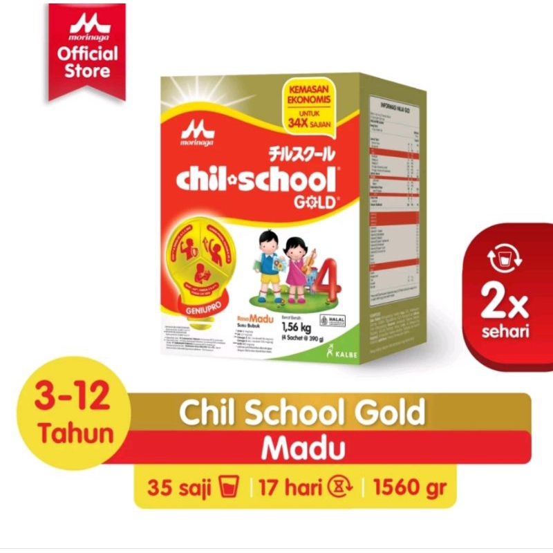 

Morinaga Chilschool Madu Reg 1560gr Gold exp2025