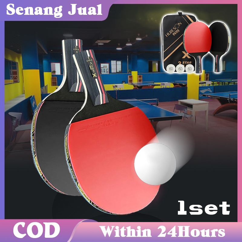 HUISHENG Set Bat Tenis Meja Original Pingpong Tenis Meja