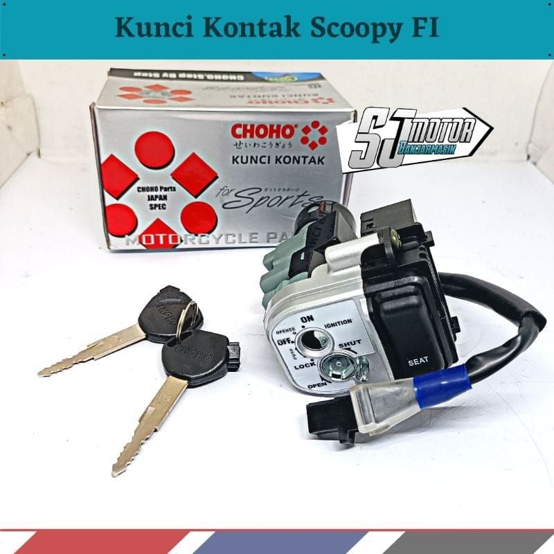 Kunci Kontak CHOHO (K16) Scoopy FI 2012-2016 (Tanpa Remote)