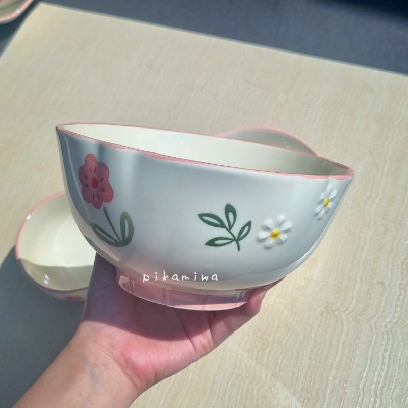 MANGKOK KERAMIK BUNGA PASTEL ROYAL ALFRED mangkok porcelain mangkok keramik mangkok nasi mangkok