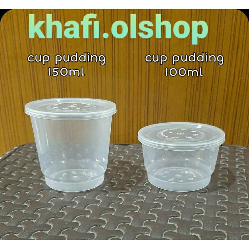 Cup Puding 100 ml isi 25 pcs Tempat Puding 100 ml isi 25 pcs Thinwall Puding 100 ml