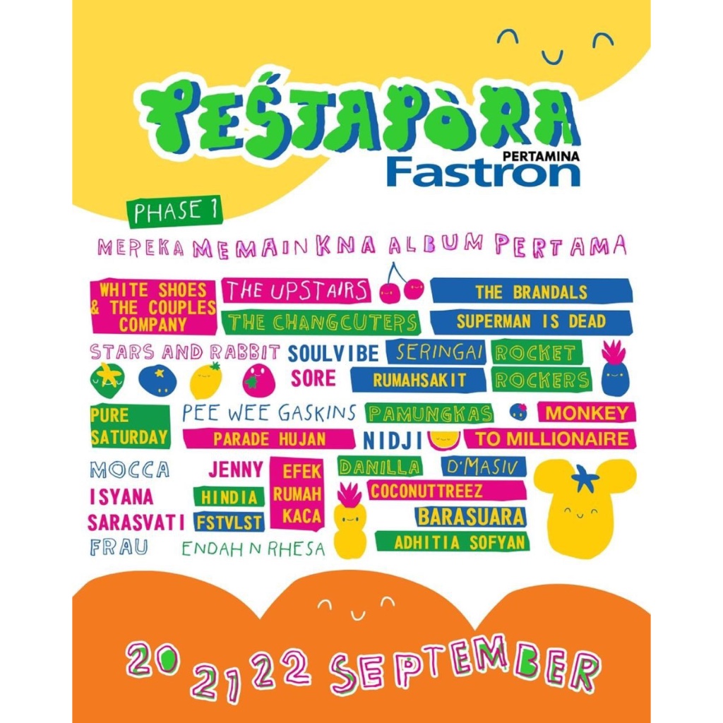 Pestapora 3 Days Pass, 20-22 September 2024 day tiket ticket seru nonton pesta pora