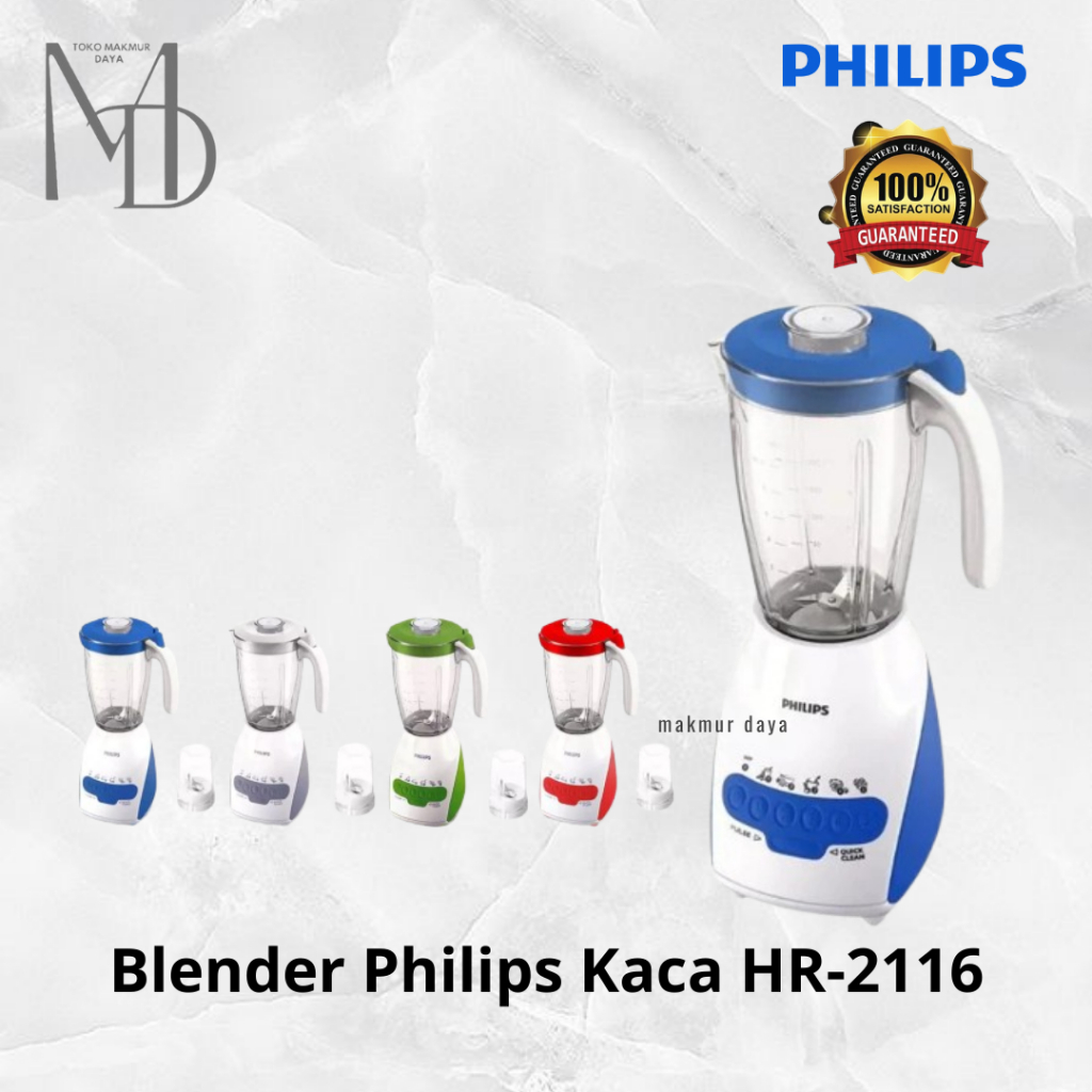 Blender Philips Kaca / Plastik HR-2115 / HR-2116 / HR 2115 / 2116 Original HR2115 / HR2116