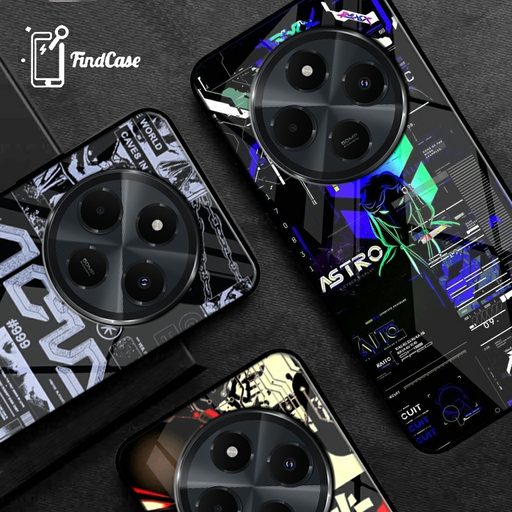 Softcase Glass Kaca REDMI 14C Terbaru 2024 [FC07] Case REDMI 14C - Casing  Handphone REDMI 14C - Pel