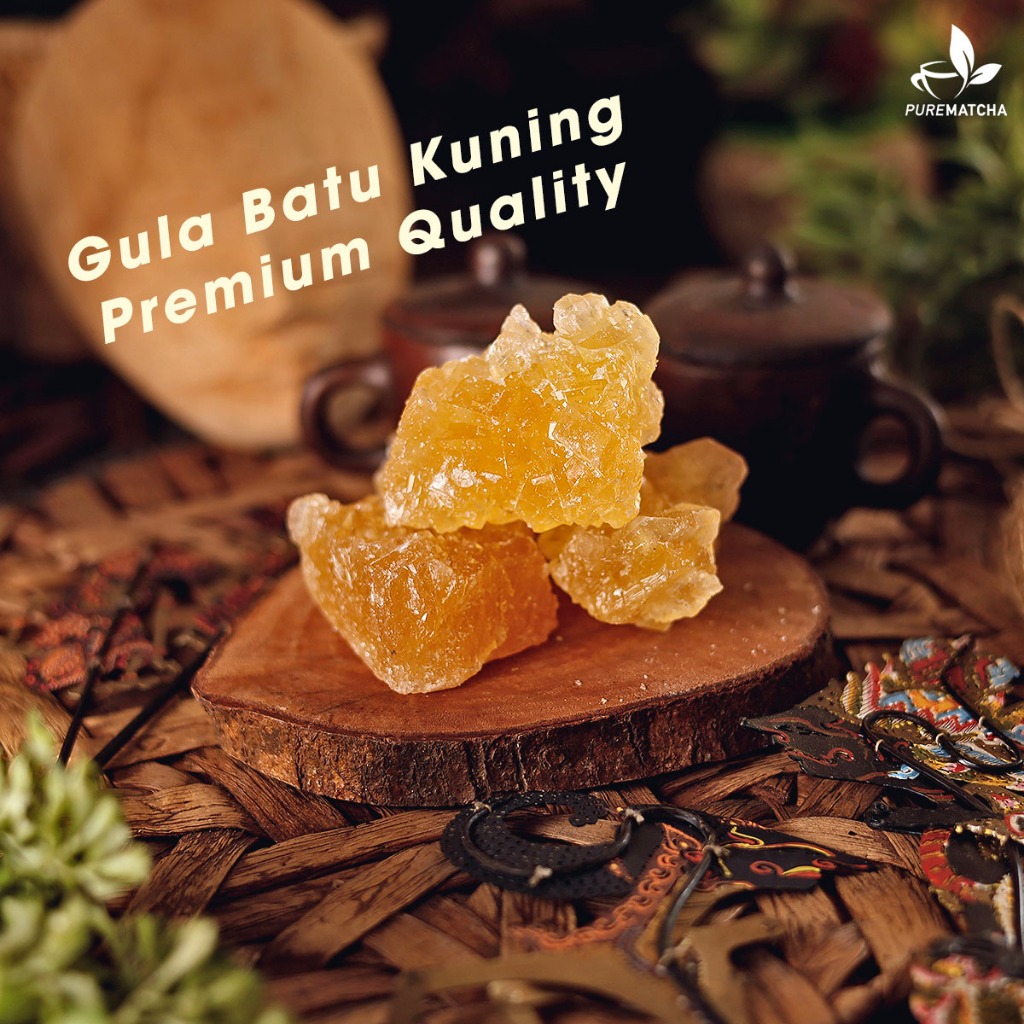 

Gula Batu Alami Warna KUNING 250gr Premium Rock Sugar Gula Kristal Padat