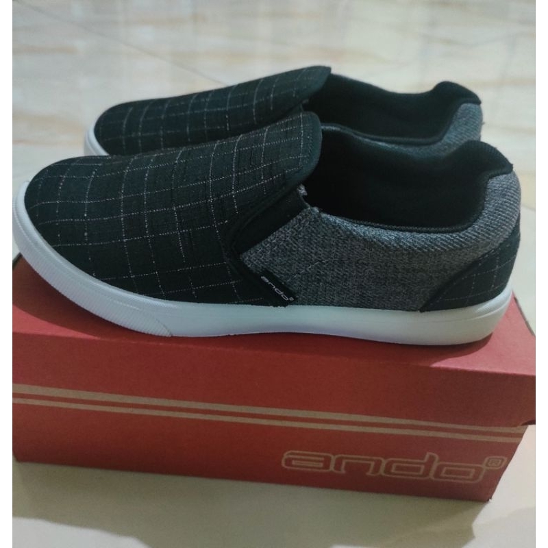 sepatu ANDO anak / FLEXO / slip on / sepatu sekolah / sepatu santai