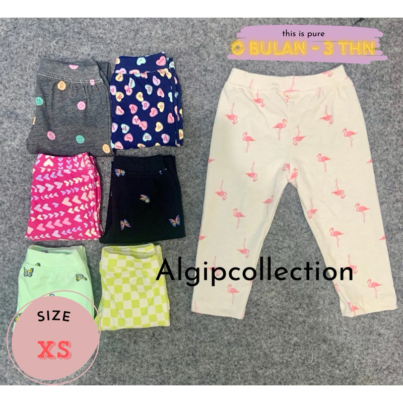 LEGGING BAYI/LEGGING RANDOM/LEGGING ANAK PEREMPUAN 1 - 9 Tahun/LEGGING BAYI/LEGGING BAYI 0 BULAN - 9