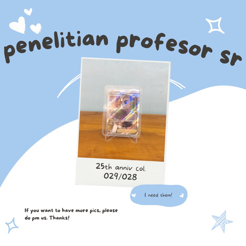 Penelitian Profesor SR S8A 029/028 Pokemon TCG Indonesia