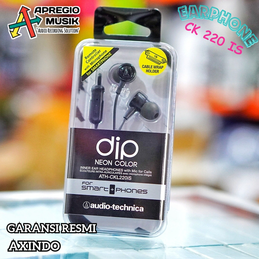 Audio Technica ATH CKL 220is ATH-CKL220iS In-Ear Headphone with Mic