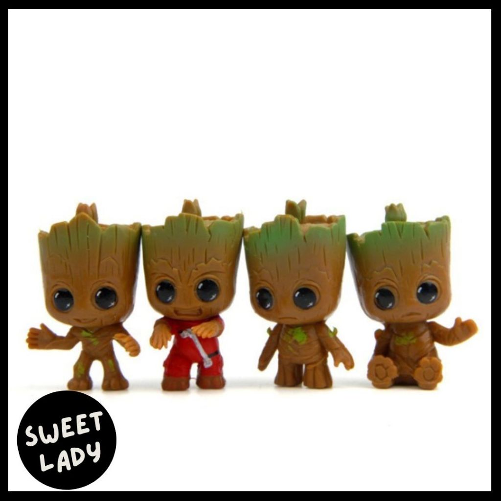 Little Baby Groot Gantungan Keychain Guardian Of Galaxy Groot Edition KYC 21