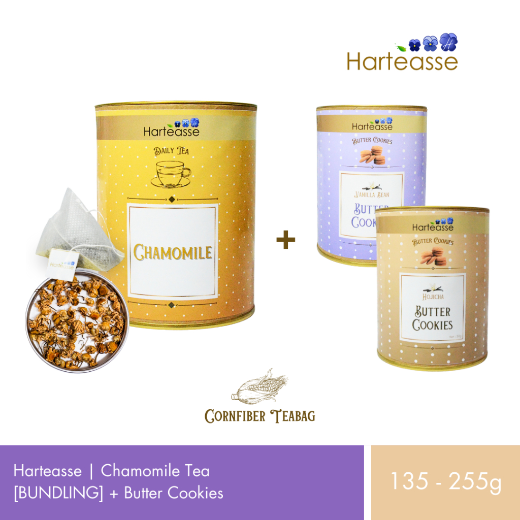 

Harteasse | [BUNDLING] Daily Teas 'Chamomile' + Butter Cookies | 160-270gr
