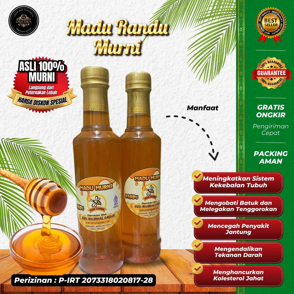 

MADU RANDU MURNI 100% ASLI - Madu Randu Murni Asli Susi Comel Langsung Dari Peternakan Lebah