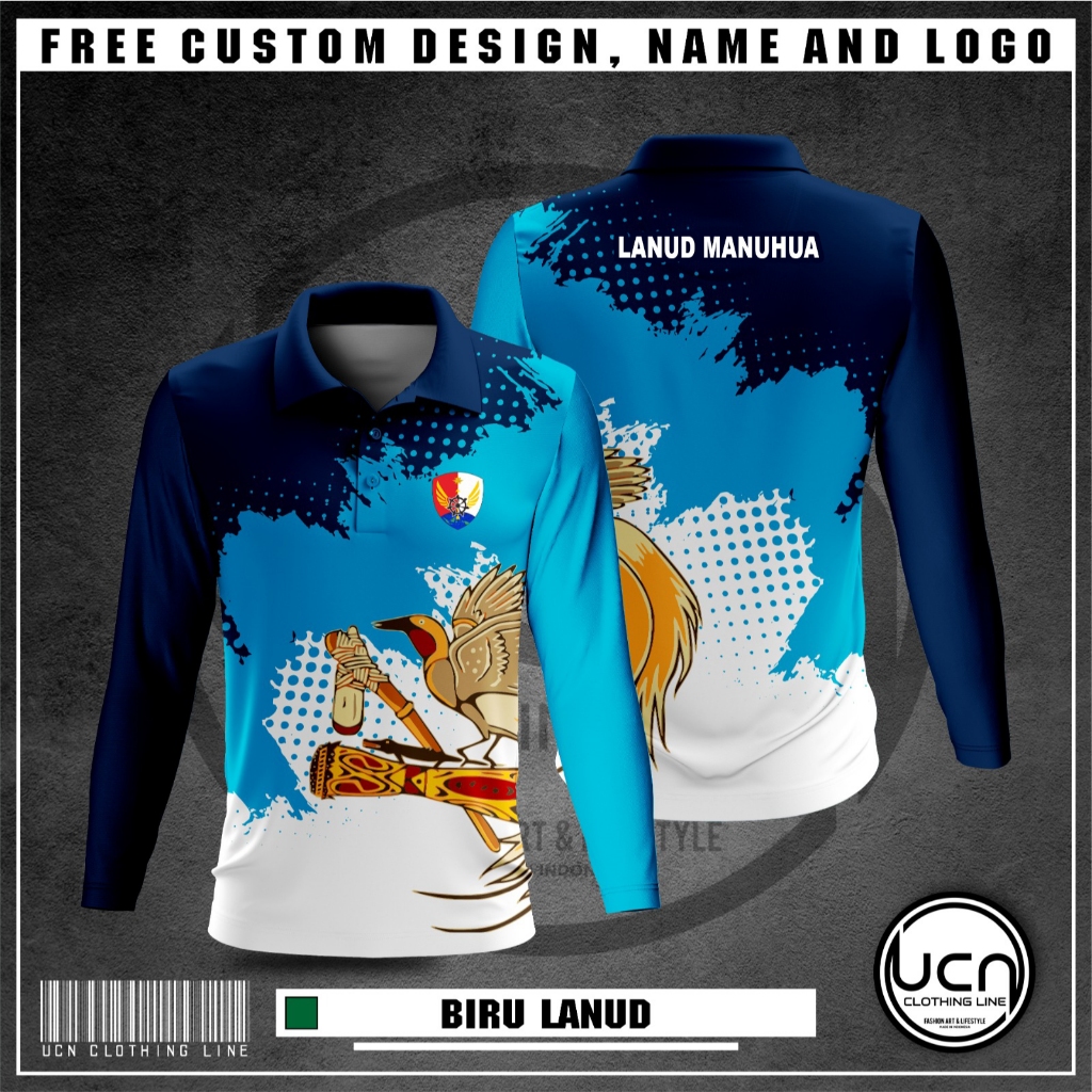 JERSEY ANGKATAN UDARA LANUD MANUHUA DRYFIT LENGAN PANJANG FULLPRINT CUSTOM