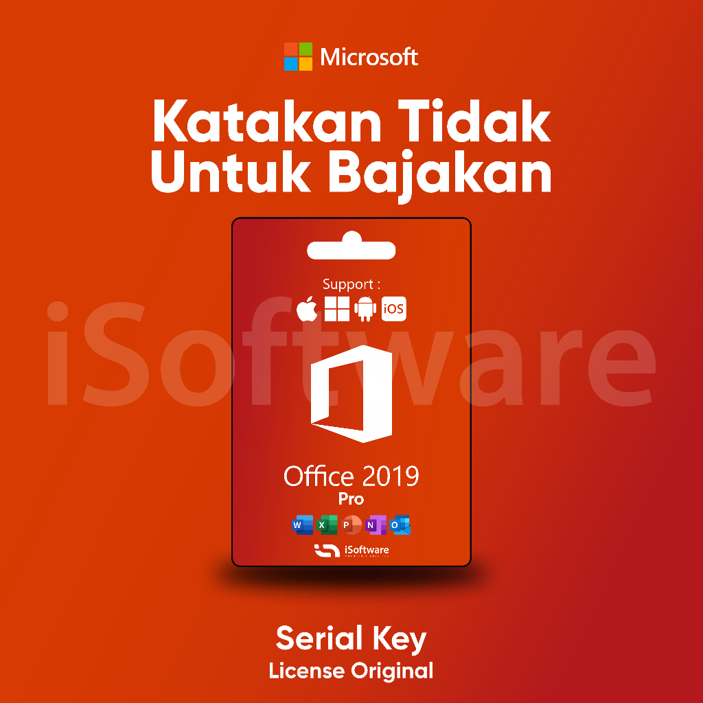 LISENSI KEY OFFICE 2019 PRO PLUS ORIGINAL LIFETIMES