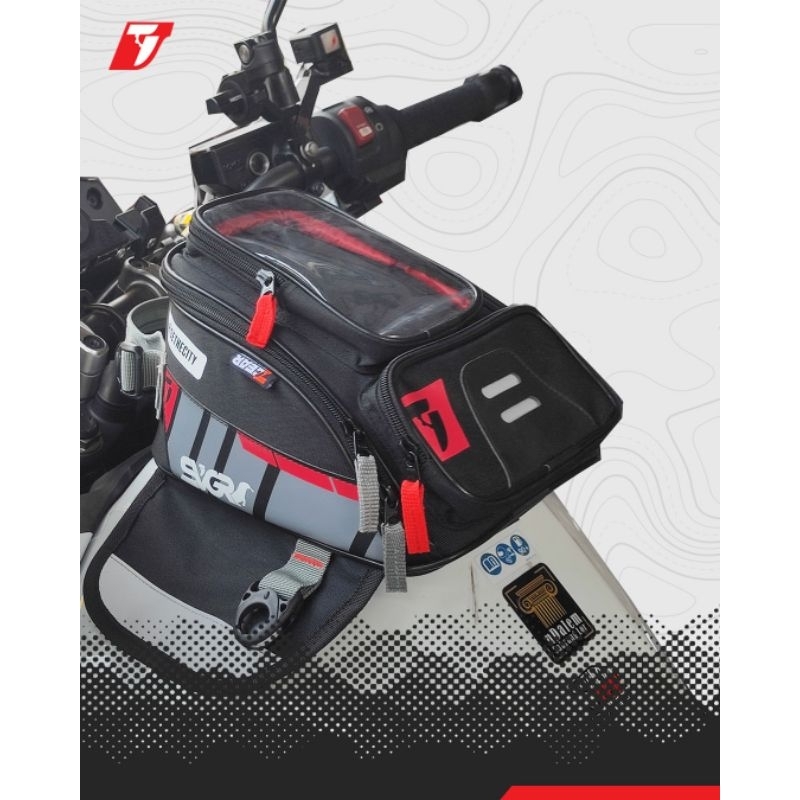 Tas mini tankbag 7gear tas tangki tank bag magnet slempang pria paha touring bikers